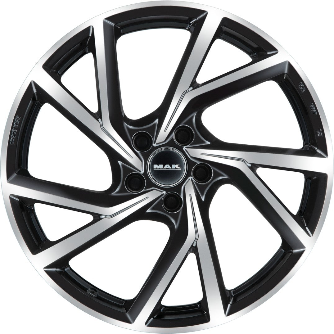 Mak Kassel black mirror Alufelge 7x17 Zoll ET46 LK 5x100 ML57.1 – Bild 2