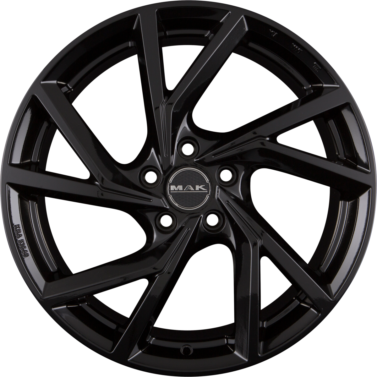 Mak Kassel gloss black Alufelge 7.5x17 Zoll ET30 LK 5x112 ML66.45 – Bild 3