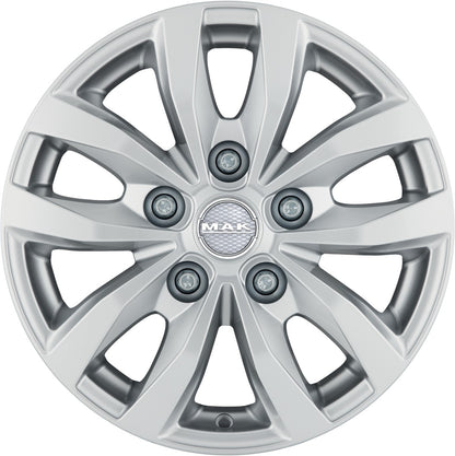 Mak Load 5 silver Alufelge 6.5x16 Zoll ET55 LK 5x118 ML71.1 – Bild 2