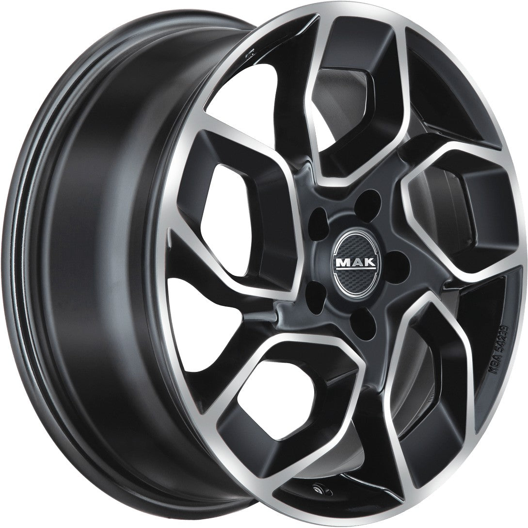 Mak Express black mirror Alufelge 6.5x16 Zoll ET45 LK 5x114.3 ML66.1 – Bild 3