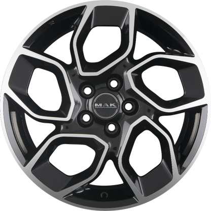 Mak Express black mirror Alufelge 6.5x16 Zoll ET50 LK 5x112 ML76 – Bild 4
