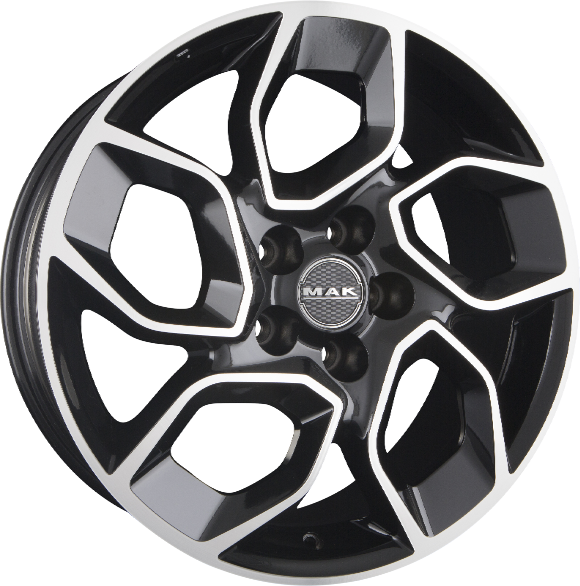 Mak Express black mirror Alufelge 6.5x16 Zoll ET50 LK 5x112 ML76 – Bild 5