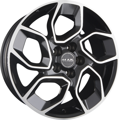 Mak Express black mirror Alufelge 6.5x16 Zoll ET50 LK 5x112 ML76 – Bild 5
