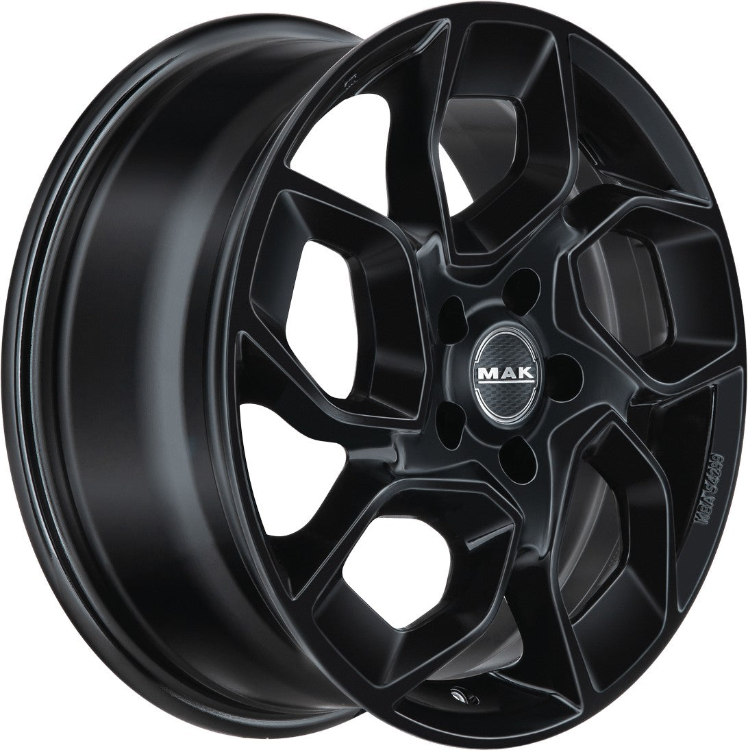 Mak Express gloss black Alufelge 6.5x16 Zoll ET65 LK 5x118 ML71.1 – Bild 3