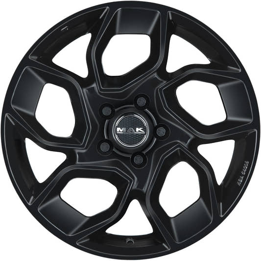 Mak Express gloss black Alufelge 6.5x16 Zoll ET60 LK 5x160 ML65.1 – Bild 2