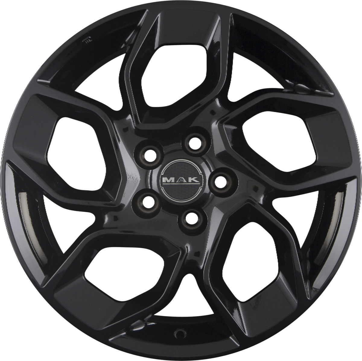 Mak Express gloss black Alufelge 7x17 Zoll ET45 LK 5x118 ML71.1 – Bild 4
