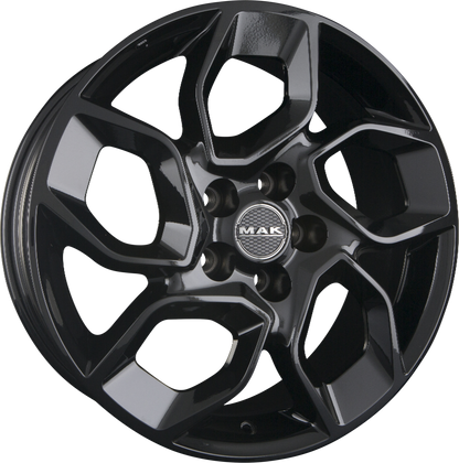 Mak Express gloss black Alufelge 7x17 Zoll ET45 LK 5x118 ML71.1 – Bild 5