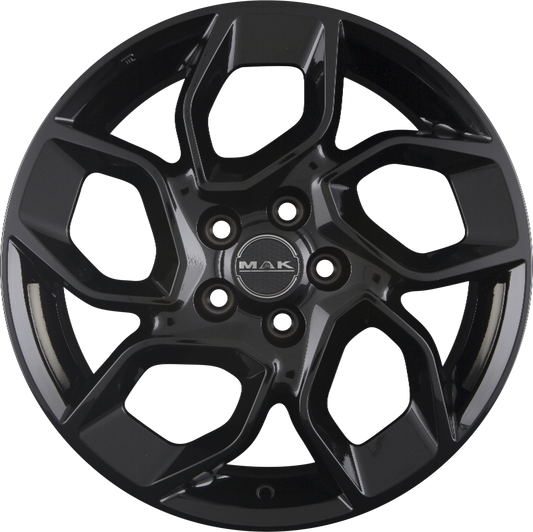 Mak Express Gloss Black Alufelge 7x17 Zoll ET55 LK 5x160 ML65.1