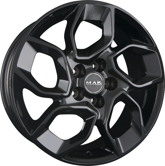 Mak Express Gloss Black Alufelge 7x17 Zoll ET55 LK 5x160 ML65.1 – Bild 2