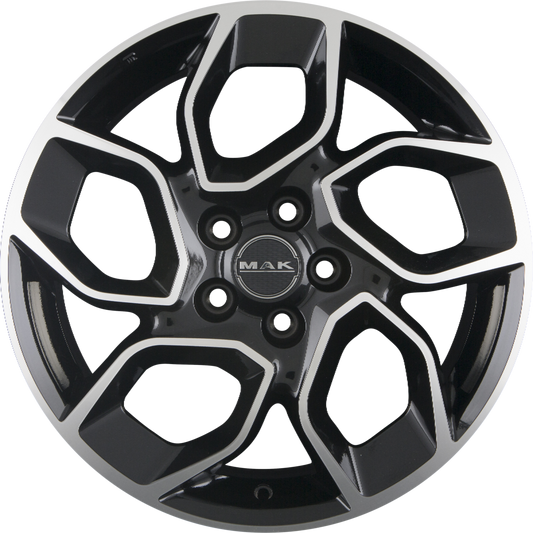Mak Express Black Mirror Face Alufelge 7.5x18 Zoll ET50 LK 5x120 ML65.1