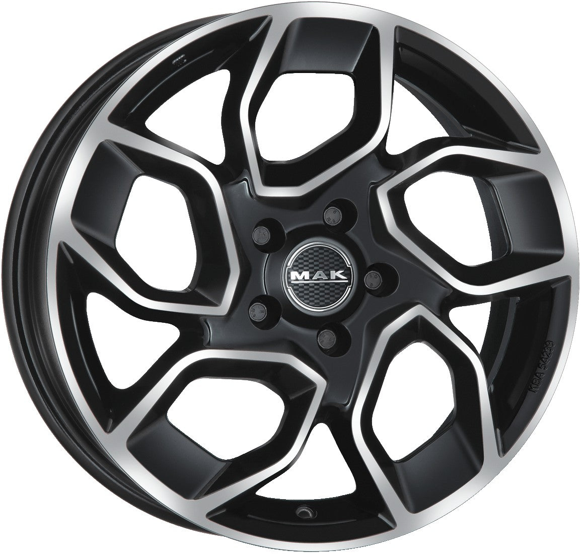Mak Express black mirror Alufelge 7.5x18 Zoll ET50 LK 5x160 ML65.1