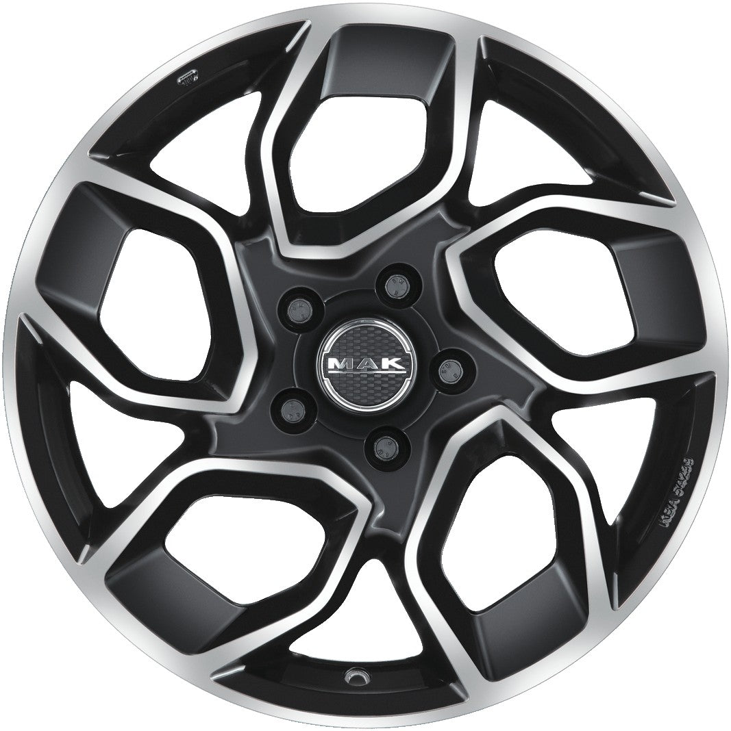 Mak Express black mirror Alufelge 7.5x18 Zoll ET50 LK 5x160 ML65.1 – Bild 2