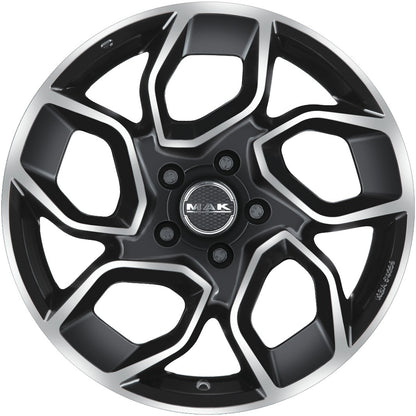 Mak Express black mirror Alufelge 7.5x18 Zoll ET50 LK 5x160 ML65.1 – Bild 2