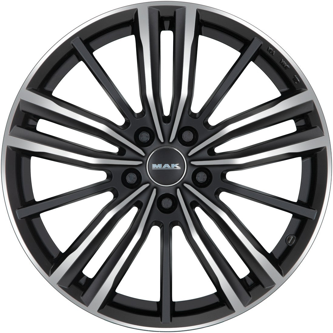 Mak Vier black mirror Alufelge 8x18 Zoll ET50 LK 5x112 ML57.1 – Bild 2