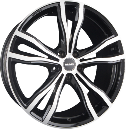 Mak X-Mode Black Mirror Face Alufelge 9.5x21 Zoll ET37 LK 5x112 ML66.6 – Bild 2