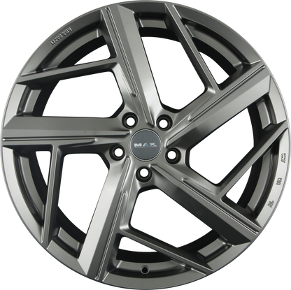 Mak Qvattro Matt Titan Alufelge 8.5x20 Zoll ET38 LK 5x112 ML57.1