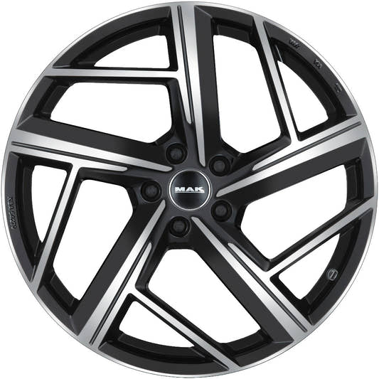 Mak Qvattro black mirror Alufelge 9x20 Zoll ET30 LK 5x112 ML66.45 – Bild 2