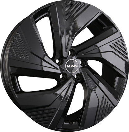 Mak Electra Gloss Black Alufelge 7.5x19 Zoll ET49.5 LK 5x114.3 ML67.1 – Bild 2