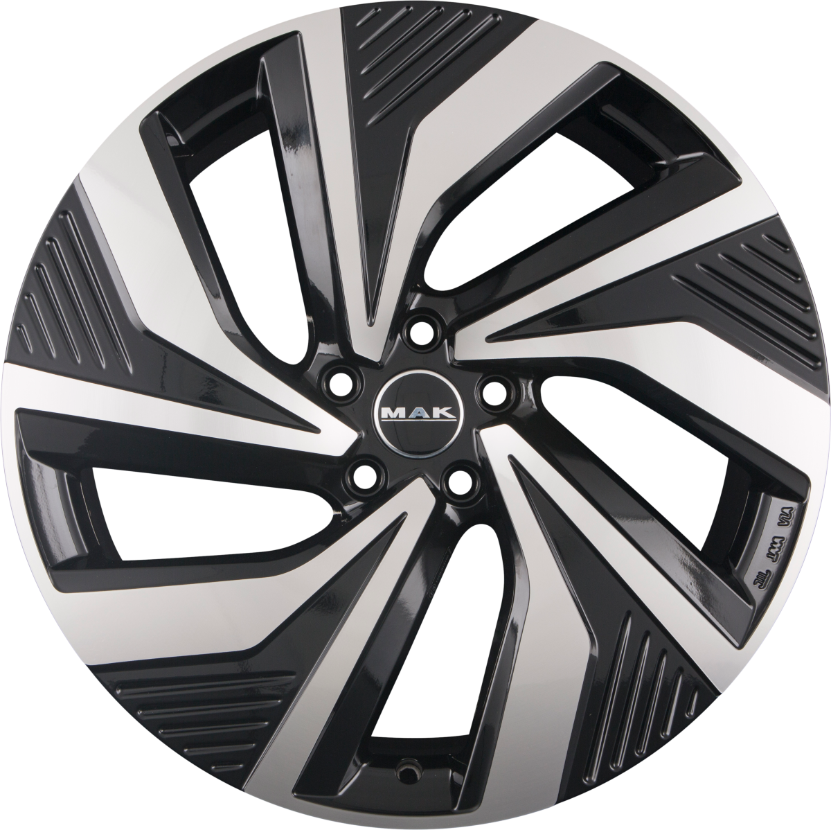 Mak Electra black mirror Alufelge 8.5x20 Zoll ET50.5 LK 5x112 ML66.6 – Bild 4