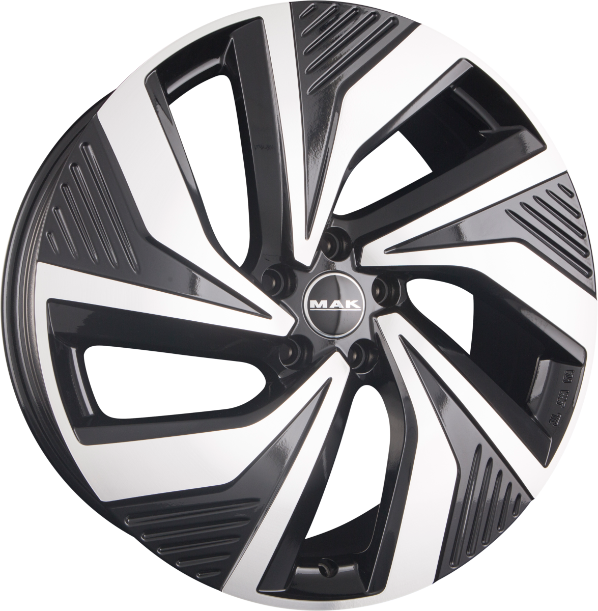 Mak Electra black mirror Alufelge 8.5x20 Zoll ET50.5 LK 5x112 ML66.6 – Bild 5