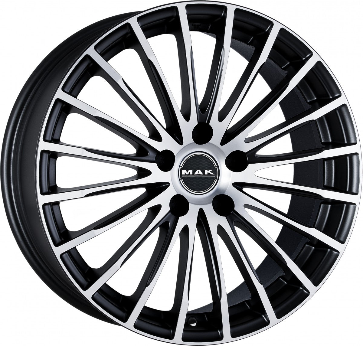 Mak Fatale ice black Alufelge 7x17 Zoll ET38 LK 4x100 ML72