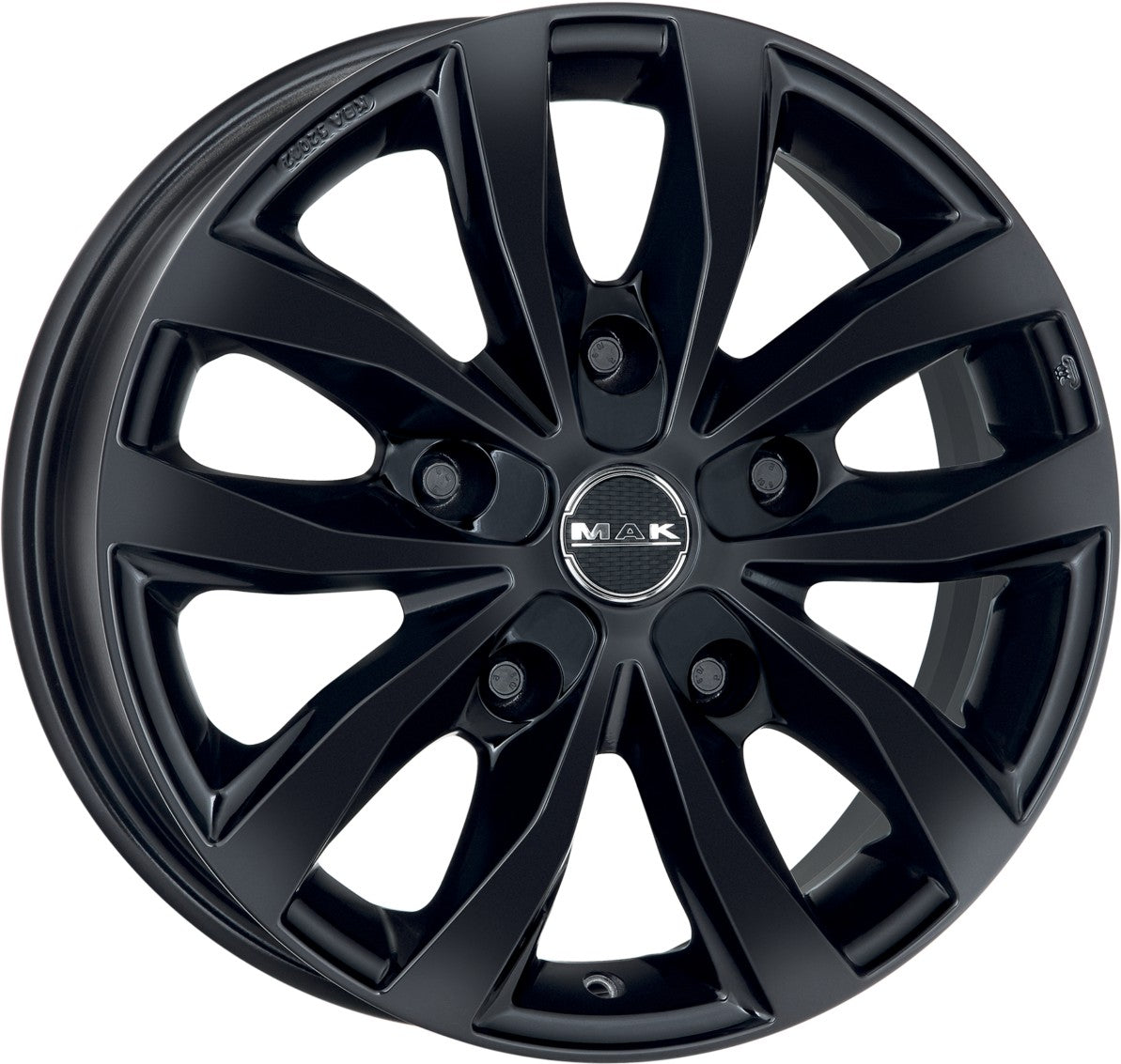 Mak Load 5 gloss black Alufelge 6.5x15 Zoll ET58 LK 5x160 ML65.1