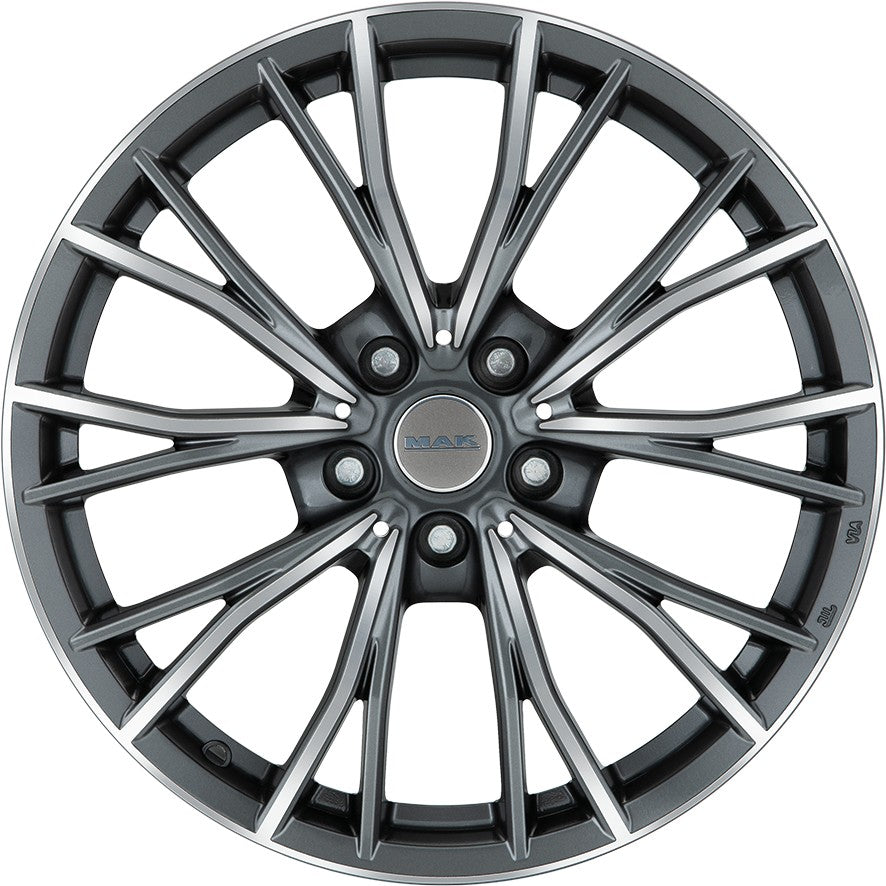Mak Mark gun metallic mirror Alufelge 8x19 Zoll ET30 LK 5x112 ML66.6 – Bild 2