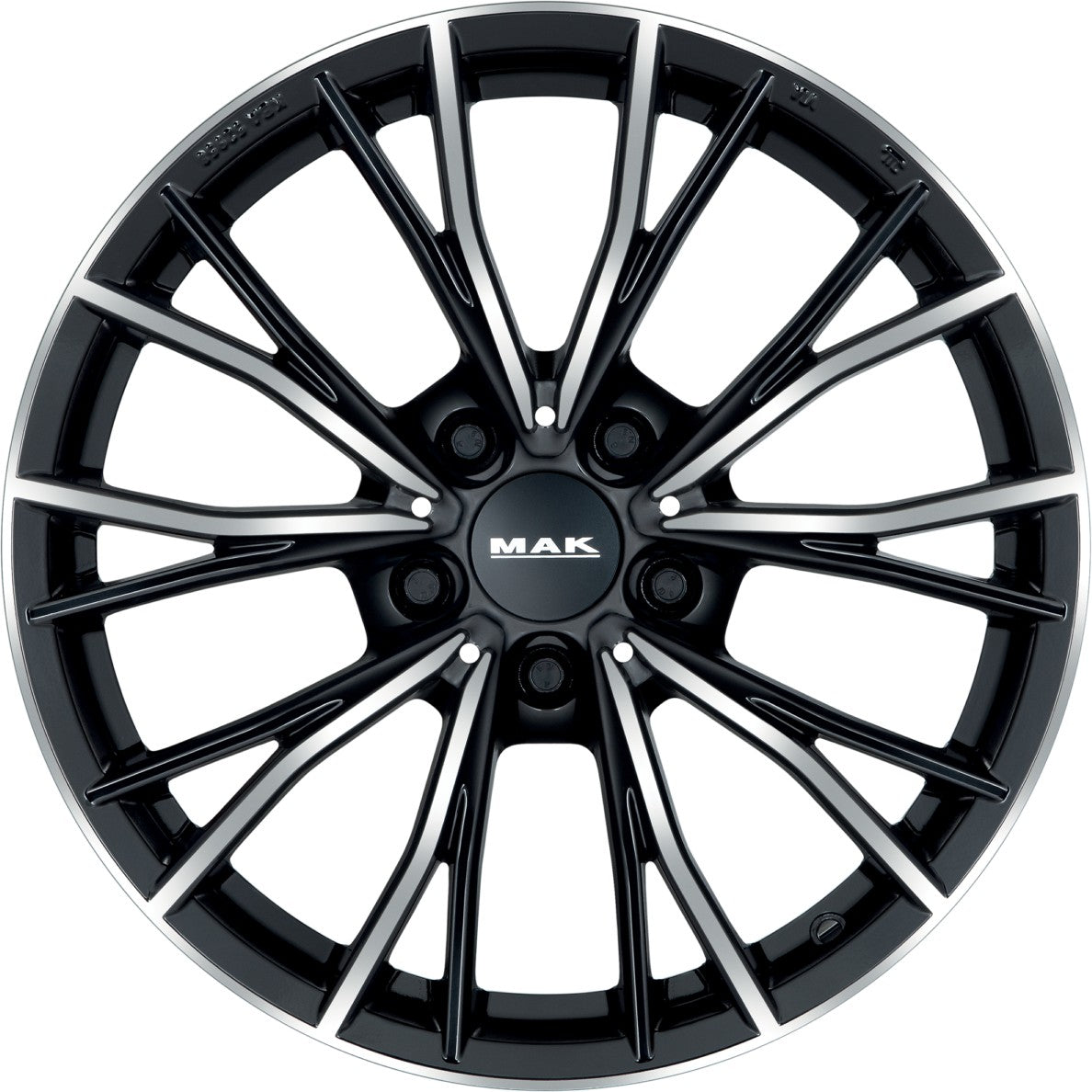Mak Mark black mirror Alufelge 8.5x19 Zoll ET38 LK 5x120 ML72.6 – Bild 2