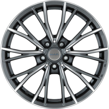 Mak Mark-D gun metallic mirror Alufelge 9.5x19 Zoll ET44 LK 5x112 ML66.6 – Bild 2