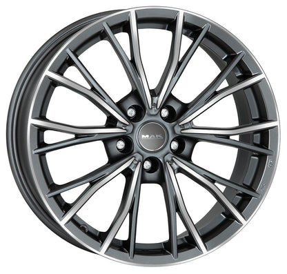 Mak Mark gun metallic mirror Alufelge 8x20 Zoll ET55 LK 5x112 ML66.6