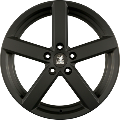 itWheels Eros ECE Matt Schwarz Alufelge 7x17 Zoll ET50 LK 5x108 ML63.4