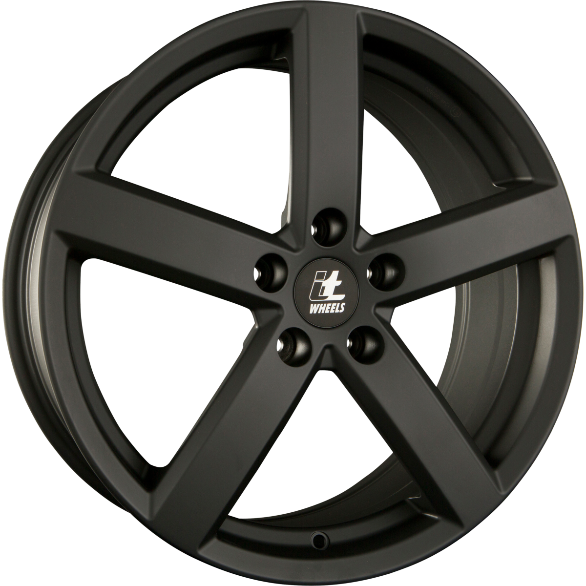 itWheels Eros ECE Matt Schwarz Alufelge 7x17 Zoll ET43 LK 5x112 ML57.1 – Bild 2