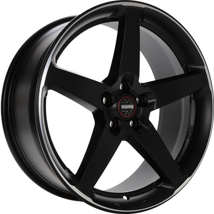 Momo Five black matt polish Alufelge 8.5x20 Zoll ET38 LK 5x112 ML79.6