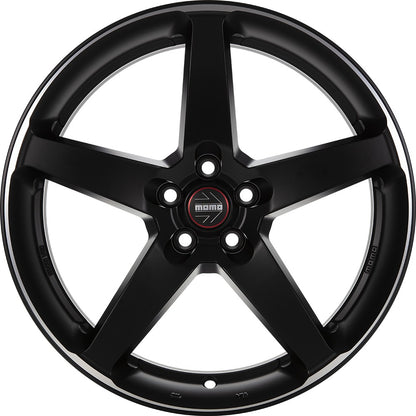 Momo Five black matt polish Alufelge 8.5x20 Zoll ET38 LK 5x112 ML79.6 – Bild 2