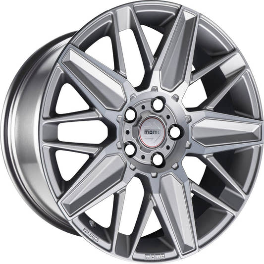 Momo Evoluzione matt titan polished Alufelge 8x18 Zoll ET42 LK 5x112 ML72.3