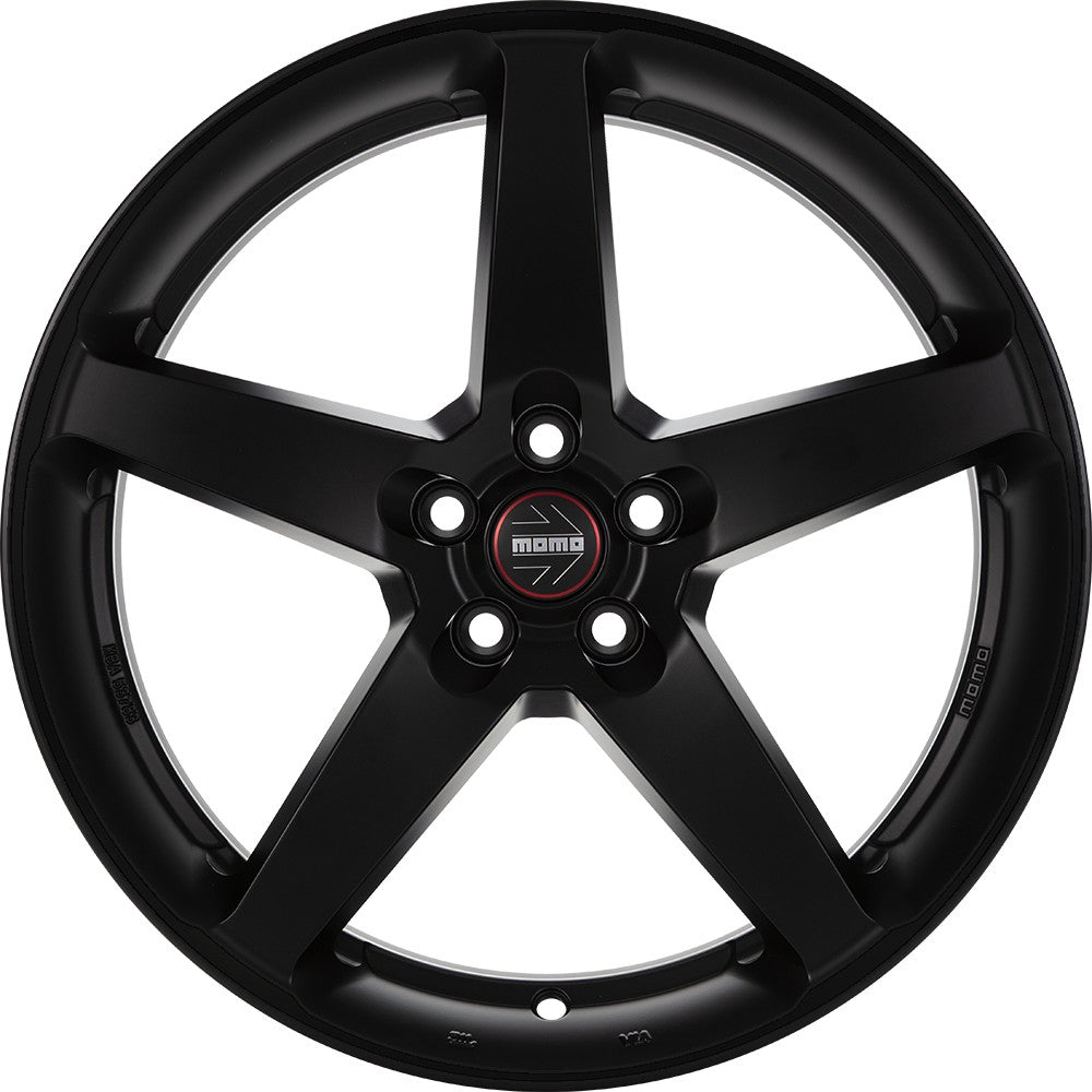 Momo Five black matt Alufelge 7x17 Zoll ET45 LK 5x112 ML72.3 – Bild 2