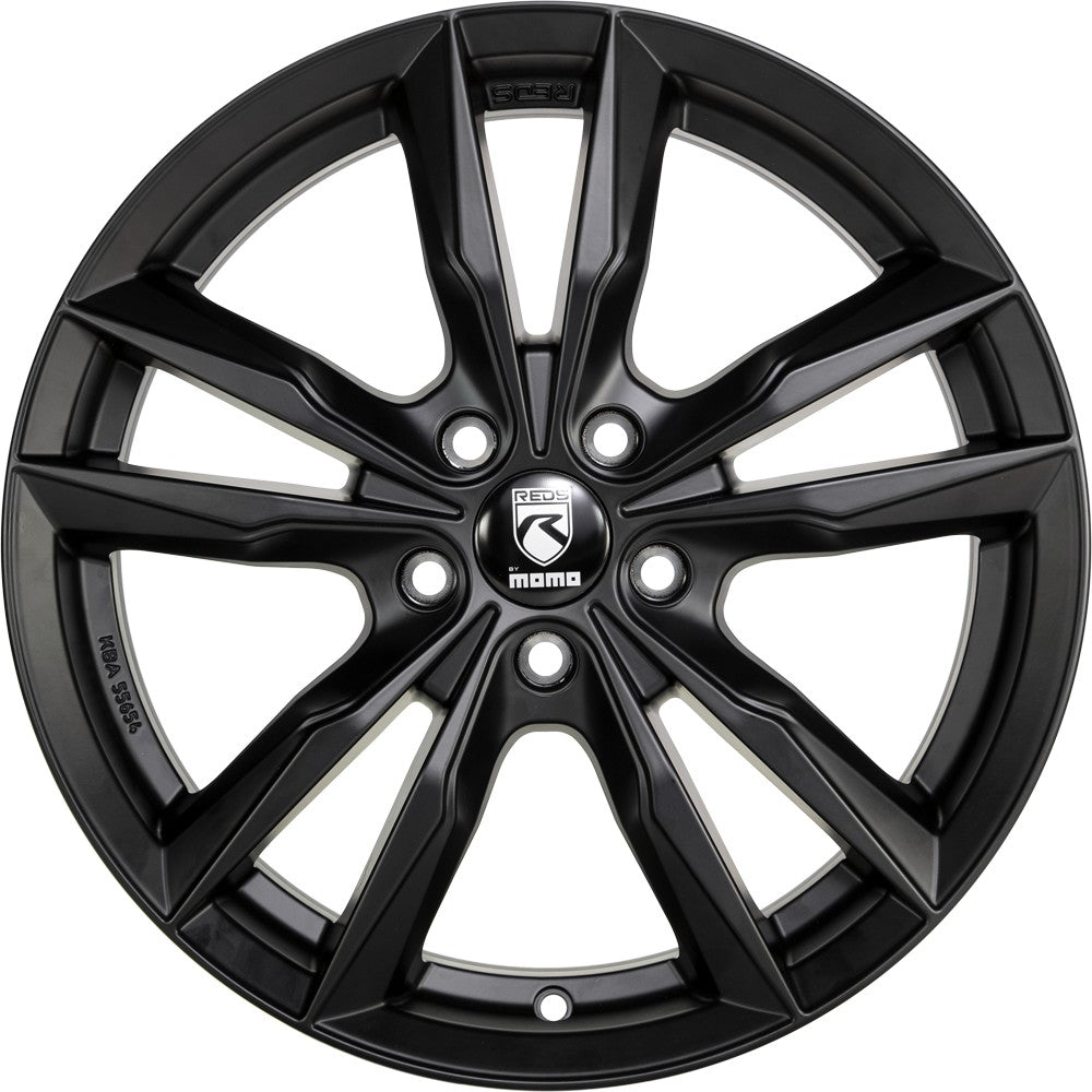 Momo Fast black matt Alufelge 7.5x17 Zoll ET45 LK 5x108 ML72.3 – Bild 2