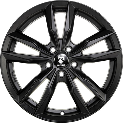 Momo Fast black matt Alufelge 7.5x17 Zoll ET45 LK 5x108 ML72.3 – Bild 2