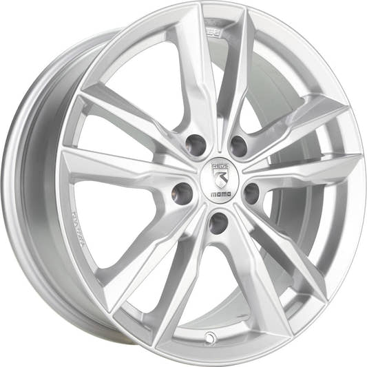 Momo Fast silver glossy Alufelge 6.5x16 Zoll ET40 LK 5x100 ML72.3