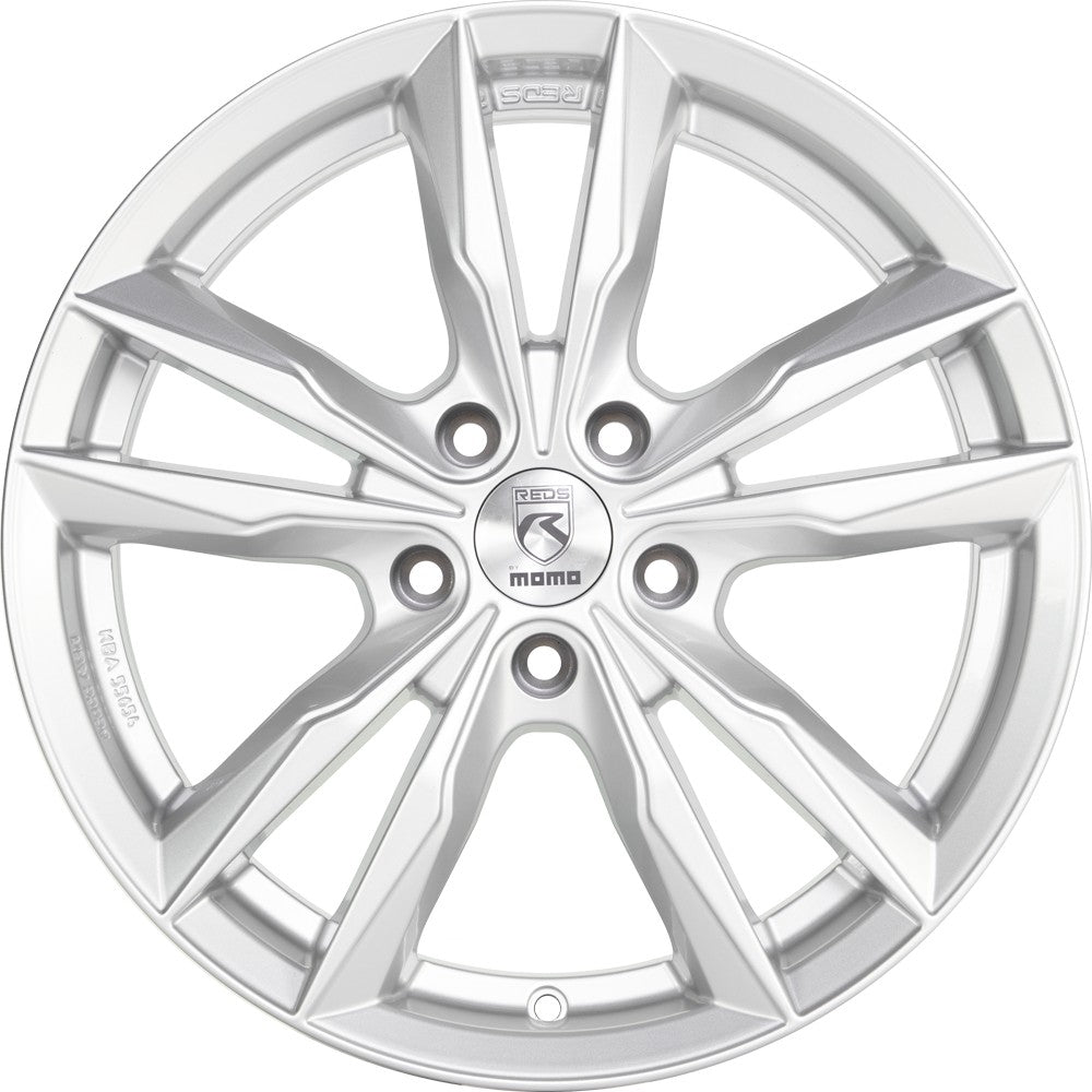 Momo Fast silver glossy Alufelge 8x18 Zoll ET45 LK 5x112 ML72.3 – Bild 2