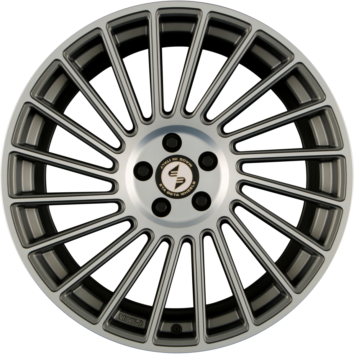 Etabeta Venti-R anthracite matt polish Alufelge 8.5x20 Zoll ET25 LK 5x108 ML78.1 – Bild 5