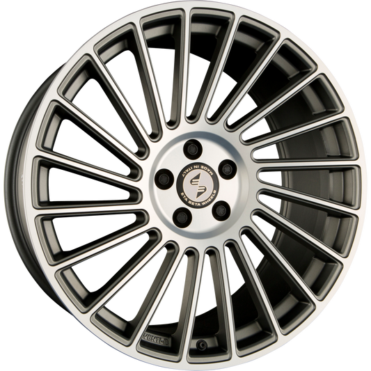 Etabeta Venti-R Anthracite Matt Full Polish Alufelge 8.5x20 Zoll ET25 LK 5x112 ML78.1 – Bild 2