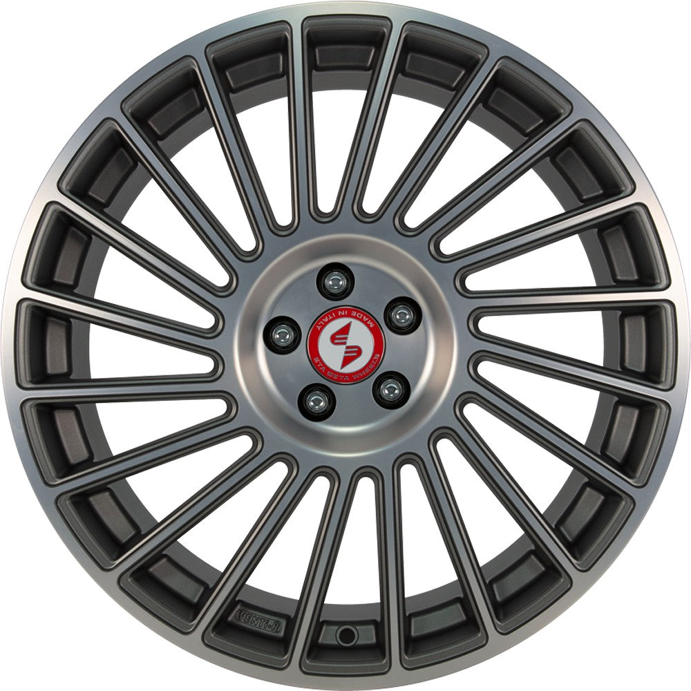 Etabeta Venti-R anthracite matt polish 8.5x20 ET38 - LK5/114.3 ML78.1 – Bild 2