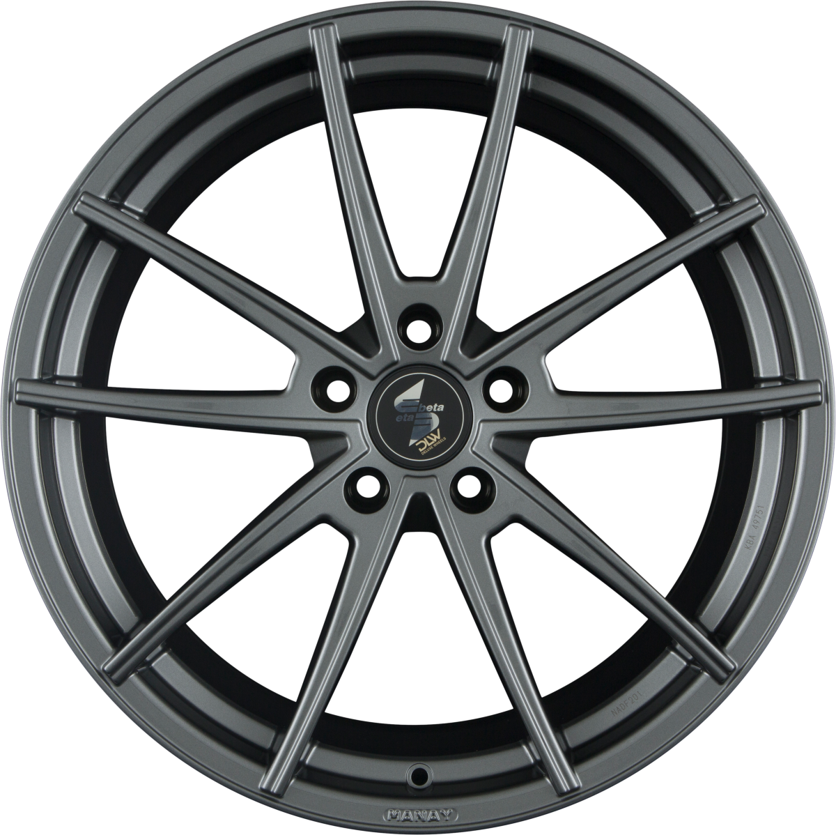 Etabeta Manay-K anthracite shiny Alufelge 9x20 Zoll ET35 LK 5x120 ML65.1 – Bild 2