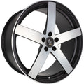 Etabeta Uros-K black matt full polished 11x19 ET55 - LK5/130 ML71.6