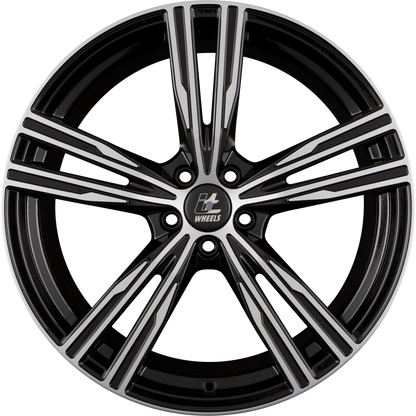 itWheels Amos Glanzschwarz Poliert Alufelge 8x18 Zoll ET40 LK 5x112 ML66.6
