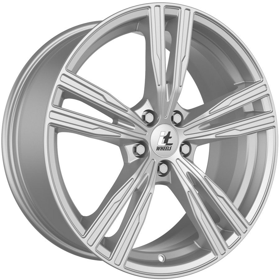 itWheels Amos gloss silver Alufelge 8x18 Zoll ET48 LK 5x108 ML63.4