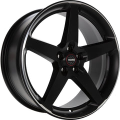 Momo Five black matt polish Alufelge 8x18 Zoll ET42 LK 5x100 ML72.3