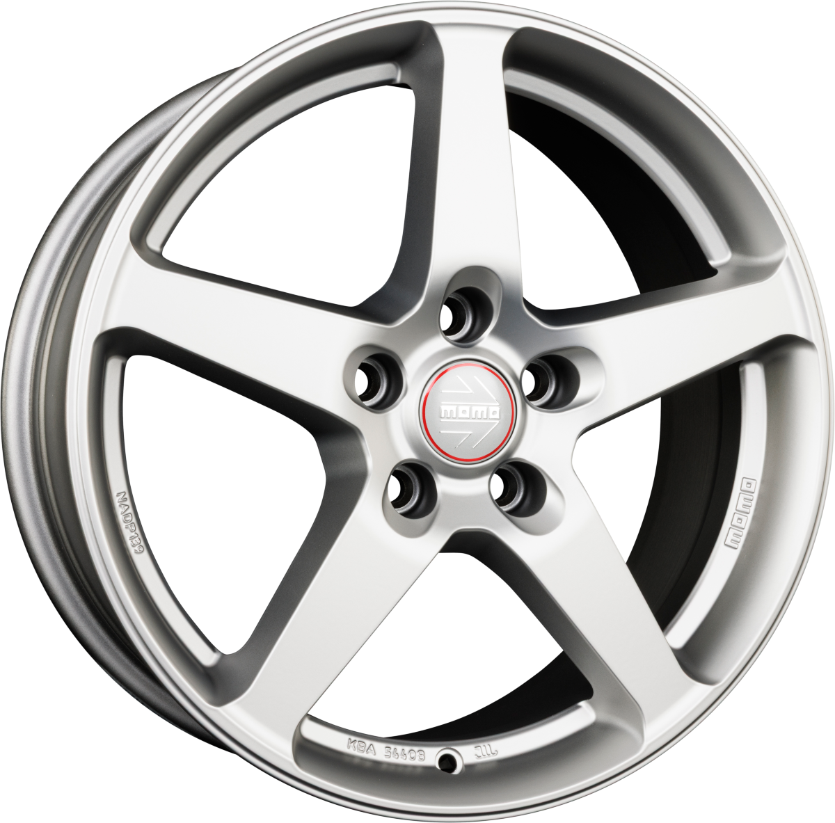 Momo Five titan silver matt Alufelge 8x18 Zoll ET42 LK 5x100 ML72.3 – Bild 4