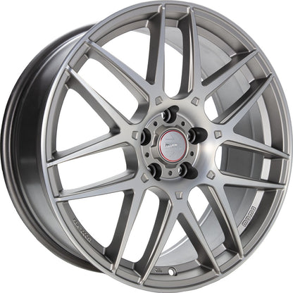 Momo Competizione titan silver matt polish Alufelge 7.5x17 Zoll ET45 LK 5x112 ML72.3